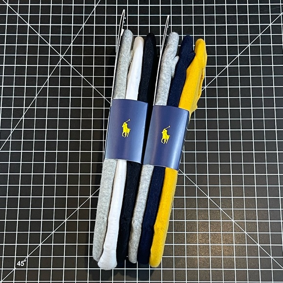 POLO RALPH LAUREN 6 PAIRS | SNEAKER LINERS NON-SLIP HEEL | NEW - Picture 3 of 4